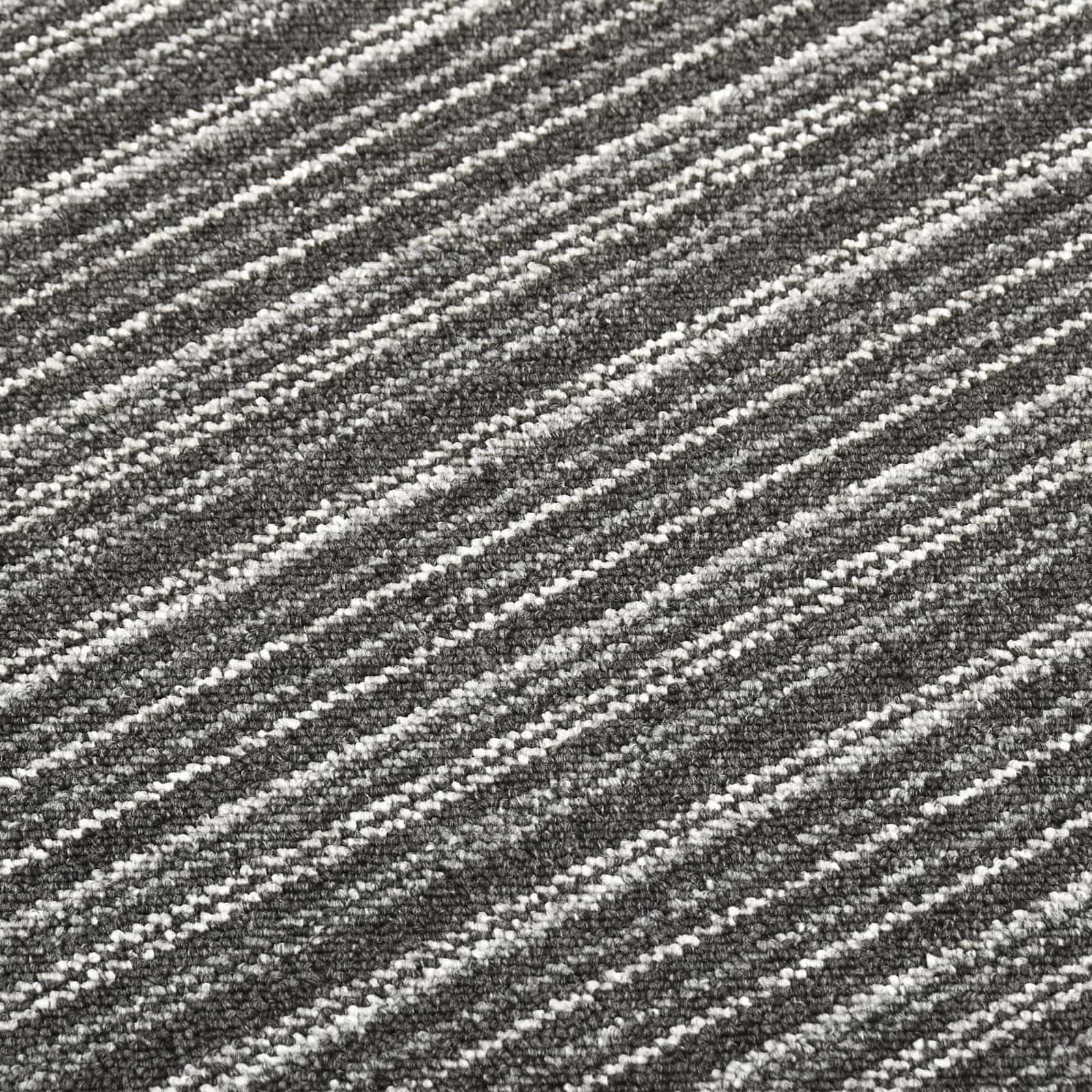 vidaXL Teppich 20 pcs Gestreiftes Anthrazit 50 x 50 cm