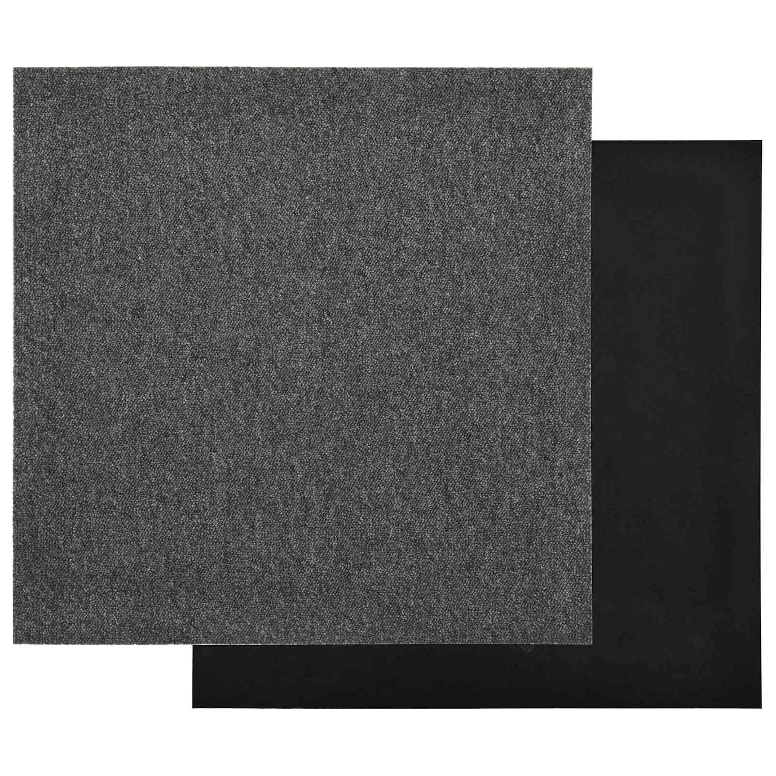 vidaXL Teppich 20 pcs Anthrazit 50 x 50 cm 100% Polypropylen