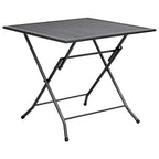 vidaXL Klapptisch Mesh 80x80x72 cm Stahl Anthrazit