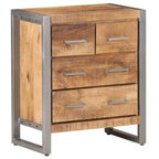 vidaXL Sideboard 60x35x70 cm Raues Mangoholz