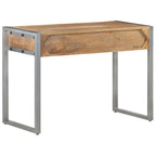 vidaXL Schreibtisch 108x50x75 cm Raues Mangoholz