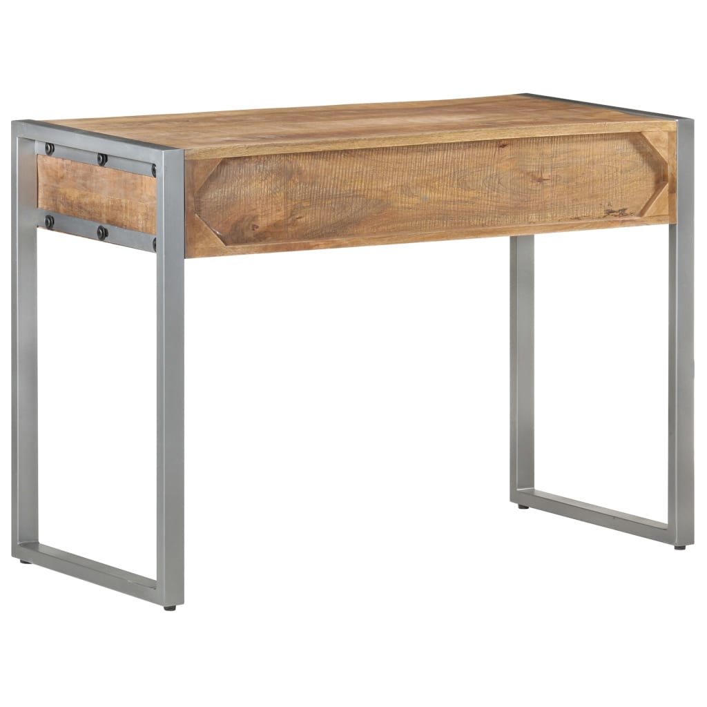 vidaXL Schreibtisch 108x50x75 cm Raues Mangoholz