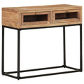 vidaXL Konsolentisch 90x35x76 cm Massivholz Akazie