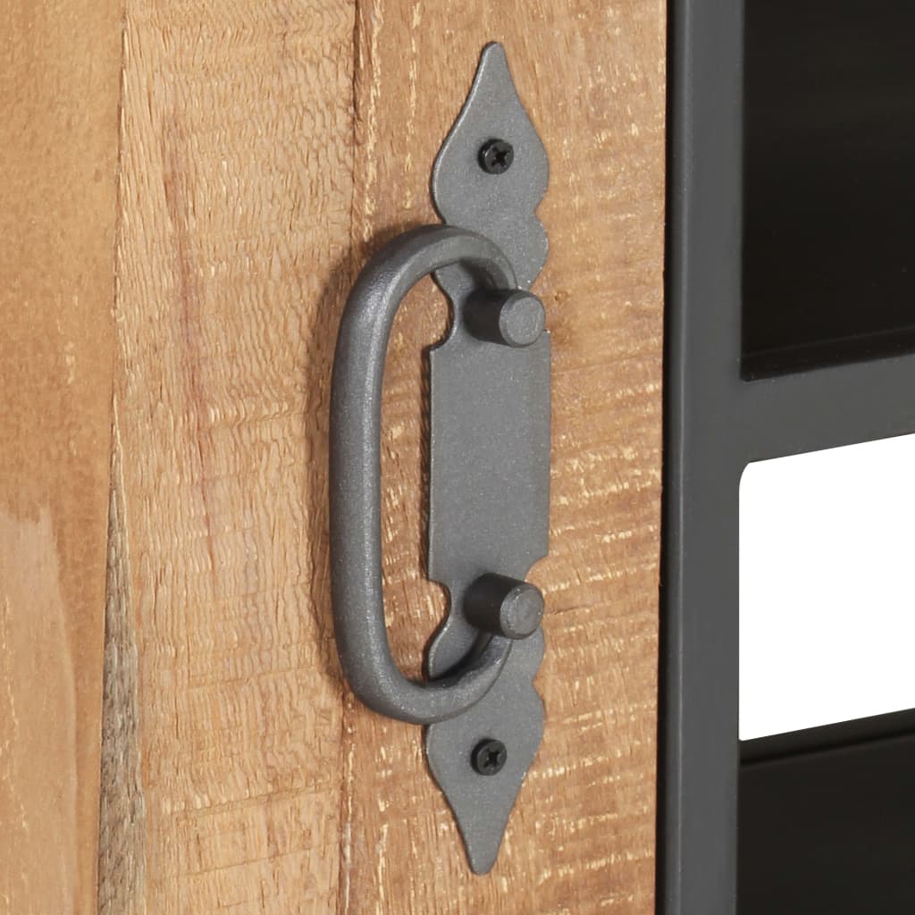 vidaXL TV-Schrank 110x30x49 cm Altholz Massiv