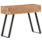 vidaXL Konsolentisch 100x35x76 cm Massivholz Akazie mit Naturkanten