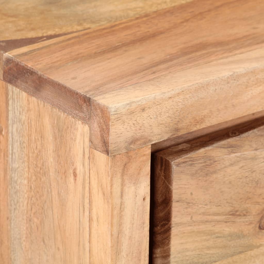 vidaXL Konsolentisch 100x35x76 cm Massivholz Akazie mit Naturkanten
