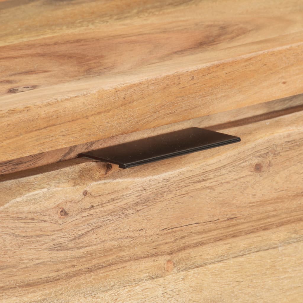 vidaXL Konsolentisch 100x35x76 cm Massivholz Akazie mit Naturkanten