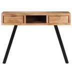 vidaXL Schreibtisch 107x45x79 cm Massivholz Akazie Lebendige Kanten
