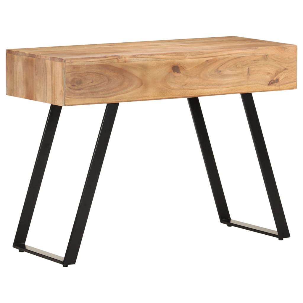 vidaXL Schreibtisch 107x45x79 cm Massivholz Akazie Lebendige Kanten