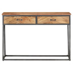 vidaXL Konsolentisch 110x35x75 cm Akazie Massivholz