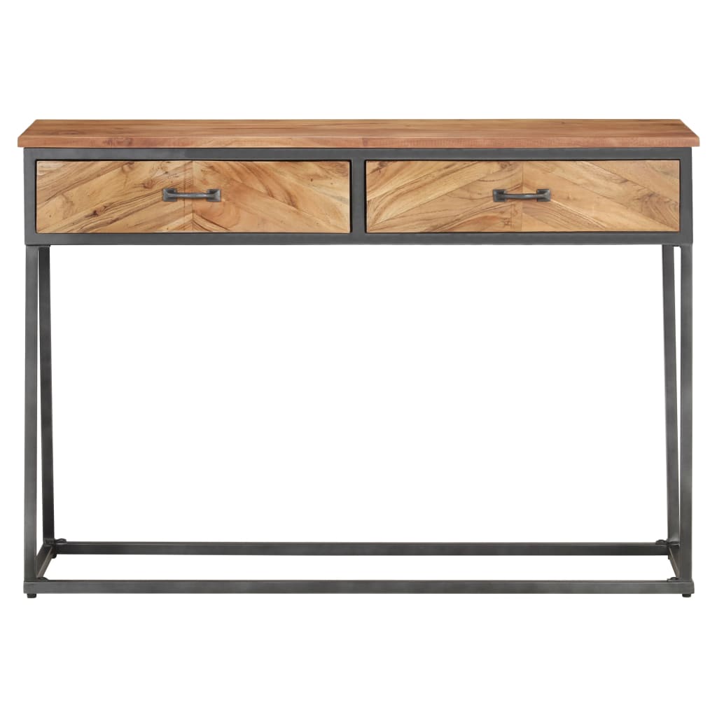 vidaXL Konsolentisch 110x35x75 cm Akazie Massivholz