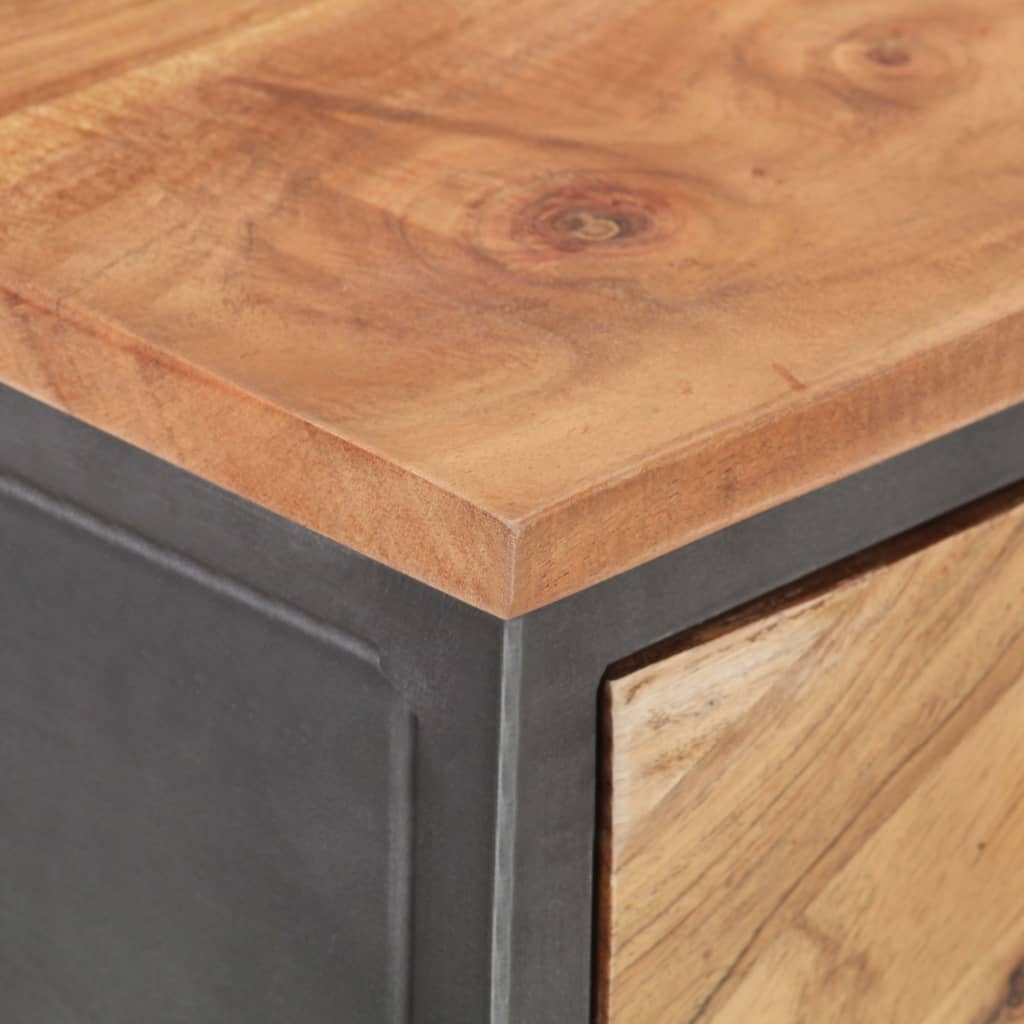 vidaXL Konsolentisch 110x35x75 cm Akazie Massivholz