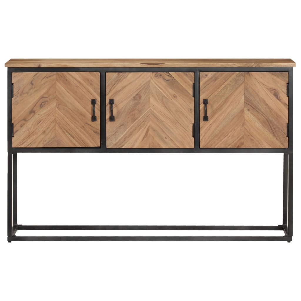 vidaXL Sideboard 120x30x75 cm Akazie Massivholz