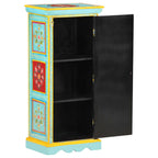 vidaXL Highboard Handbemalt 40x30x90 cm Mango Massivholz