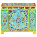 vidaXL Aufbewahrungsbox Handbemalt 50x40x40 cm Mango Massivholz