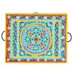 vidaXL Aufbewahrungsbox Handbemalt 50x40x40 cm Mango Massivholz
