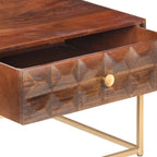 vidaXL Couchtisch 112x50x40 cm Massivholz Mango