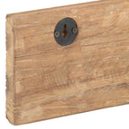 vidaXL Hakenleiste mit 5 Haken 100x2,5x15 cm Recyceltes Massivholz