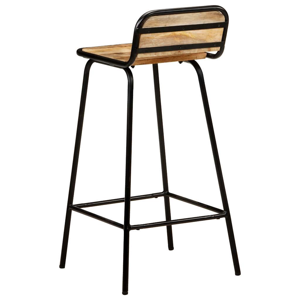 vidaXL Barstühle 2 Stk. Massivholz Mango