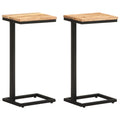 vidaXL Beistelltische 2 Stk. 31,5x24,5x64,5 cm Massivholz Akazie