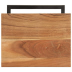 vidaXL Beistelltische 2 Stk. 31,5x24,5x64,5 cm Massivholz Akazie