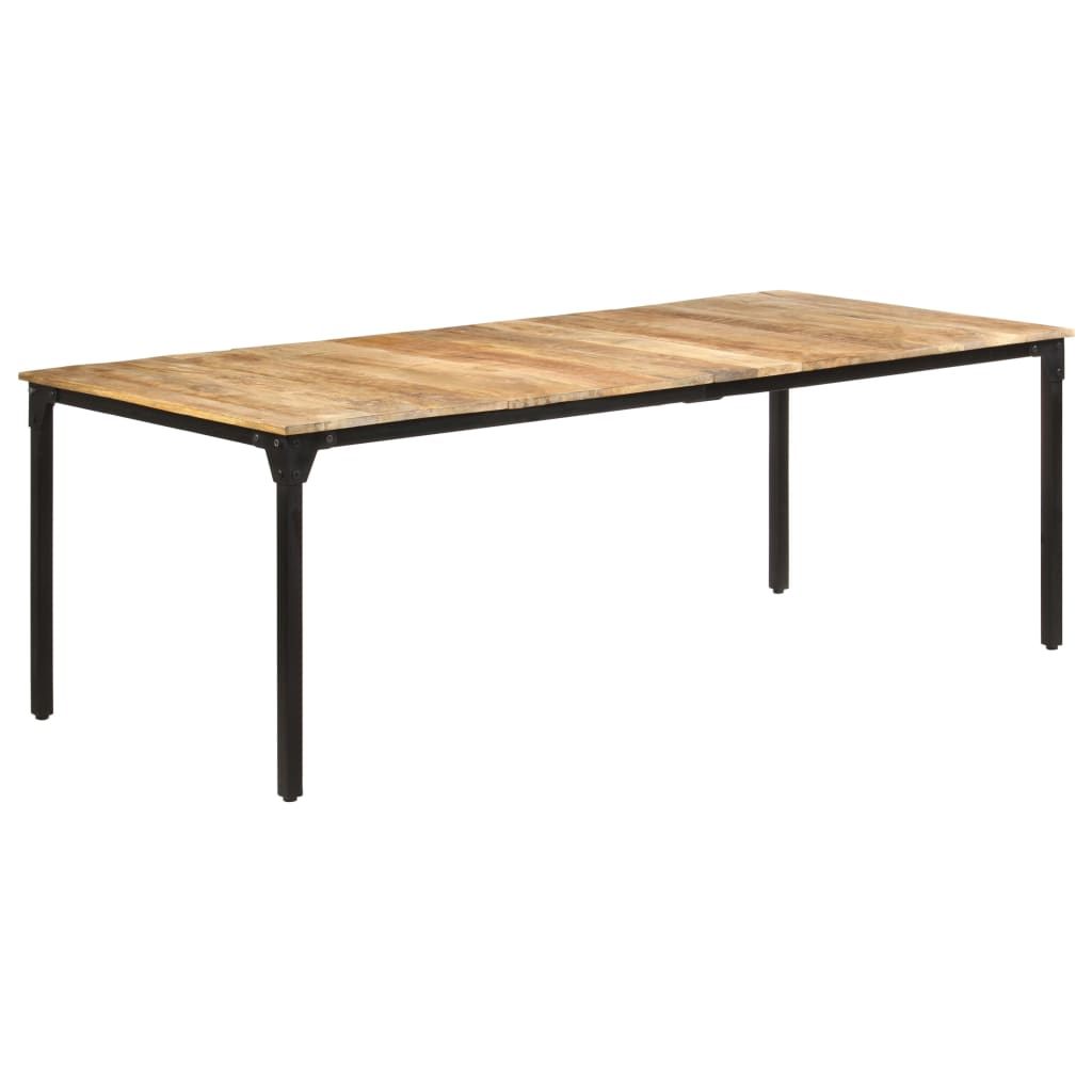 vidaXL Esstisch 140x140x75 cm Raues Mangoholz