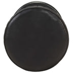 vidaXL Barhocker Schwarz Echtleder
