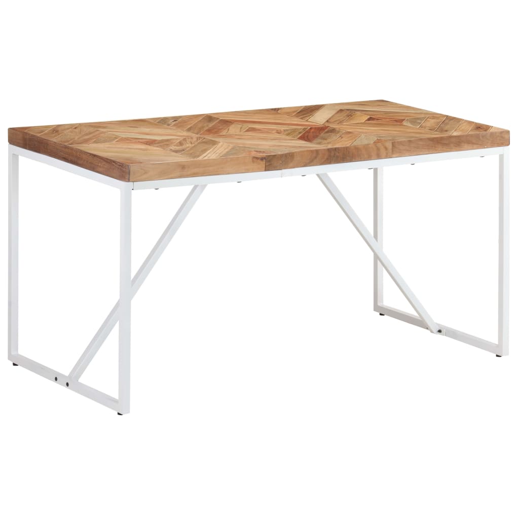 vidaXL Esstisch 120x60x76 cm Massivholz Akazie und Mango