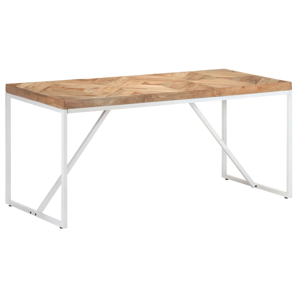 vidaXL Esstisch 120x60x76 cm Massivholz Akazie und Mango