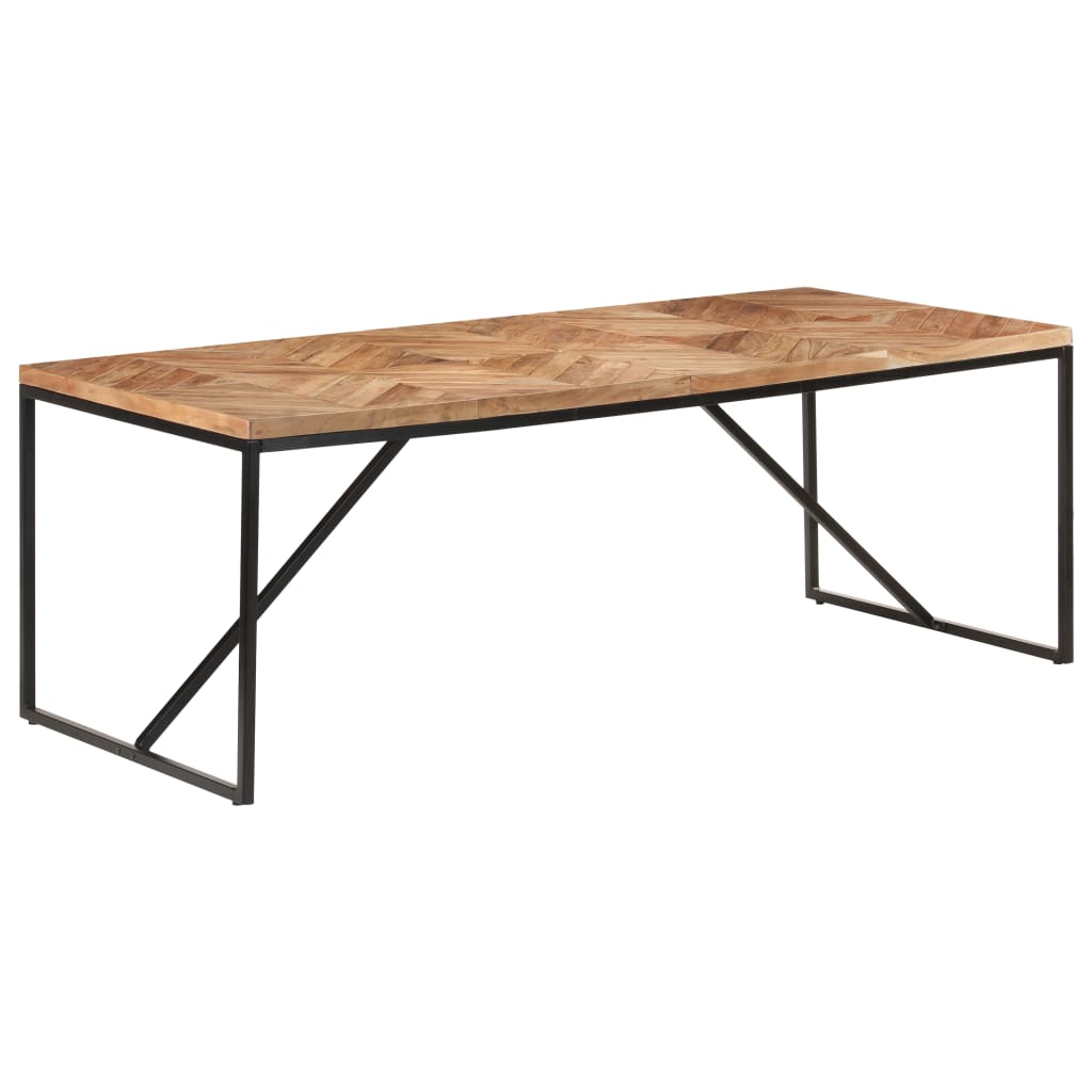 vidaXL Esstisch 120x60x76 cm Massivholz Akazie und Mango