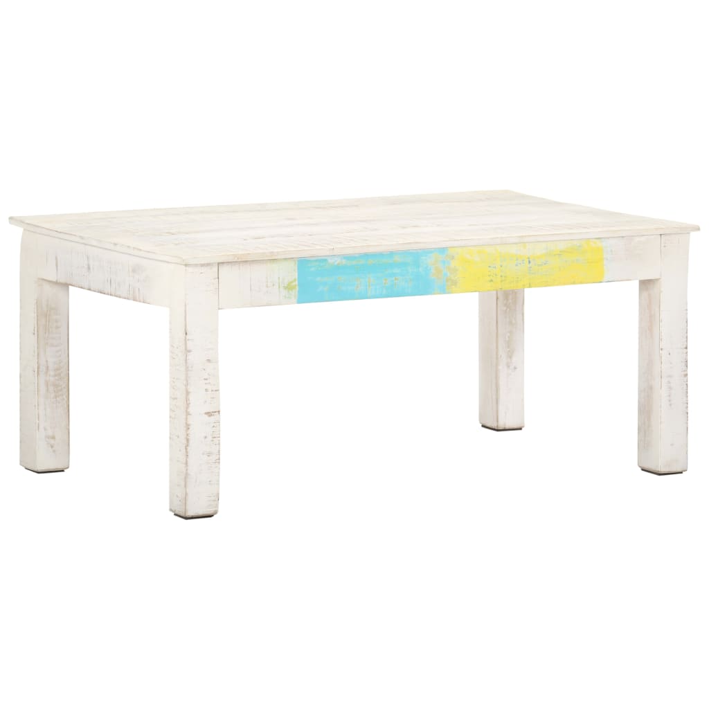 vidaXL Couchtisch 112x50x40 cm Massivholz Mango