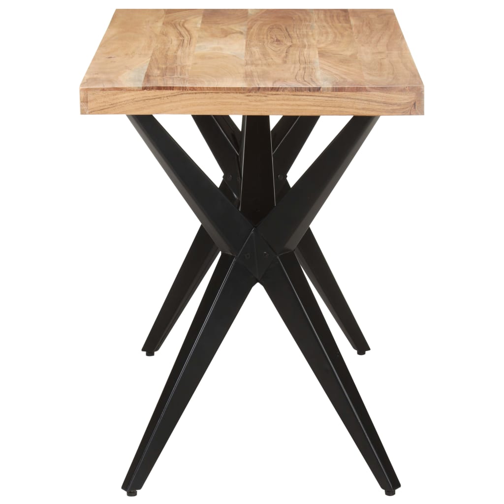 vidaXL Esstisch 120x60x76 cm Massivholz Akazie