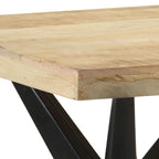 vidaXL Esstisch 120x60x76 cm Massivholz Mango