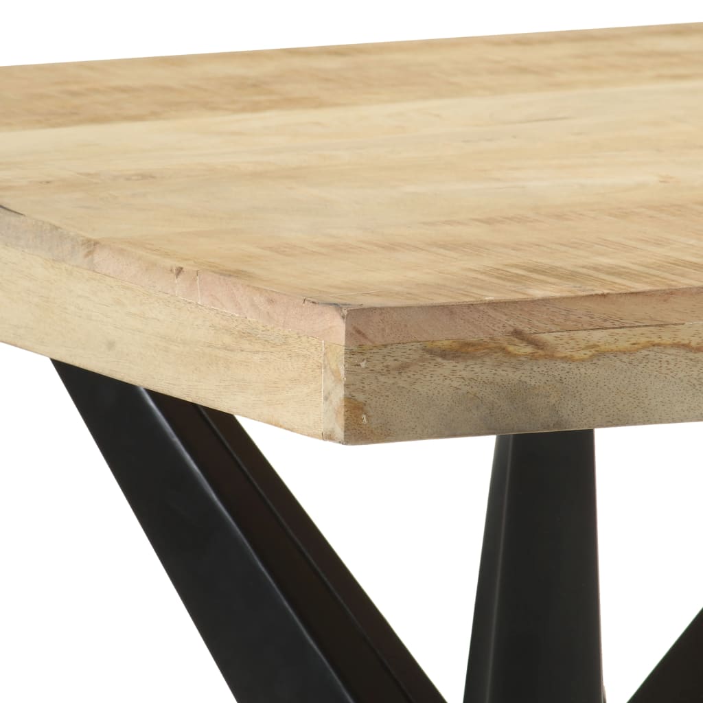 vidaXL Esstisch 120x60x76 cm Massivholz Mango