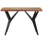 vidaXL Esstisch 120x60x76 cm Altholz Massiv