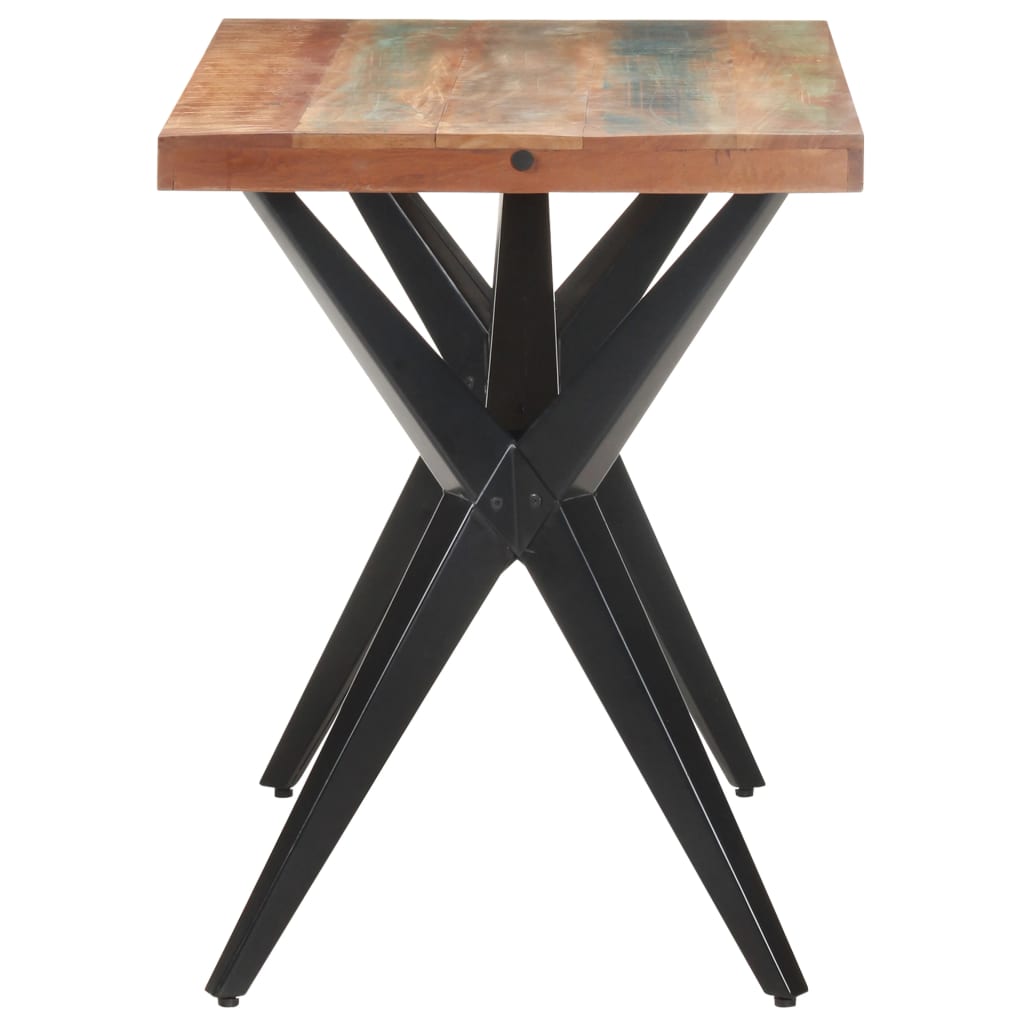 vidaXL Esstisch 120x60x76 cm Altholz Massiv
