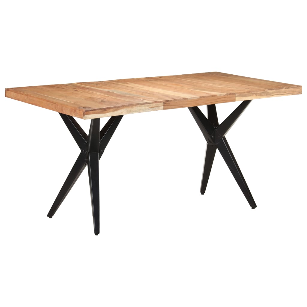 vidaXL Esstisch 120x60x76 cm Massivholz Akazie