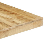 vidaXL Esstisch 160x80x76 cm Raues Mangoholz
