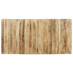 vidaXL Esstisch 160x80x76 cm Raues Mangoholz