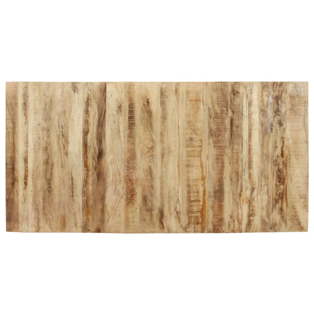 vidaXL Esstisch 160x80x76 cm Raues Mangoholz
