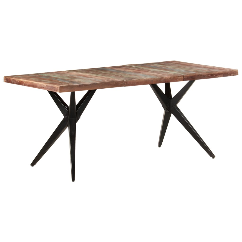vidaXL Esstisch 120x60x76 cm Altholz Massiv
