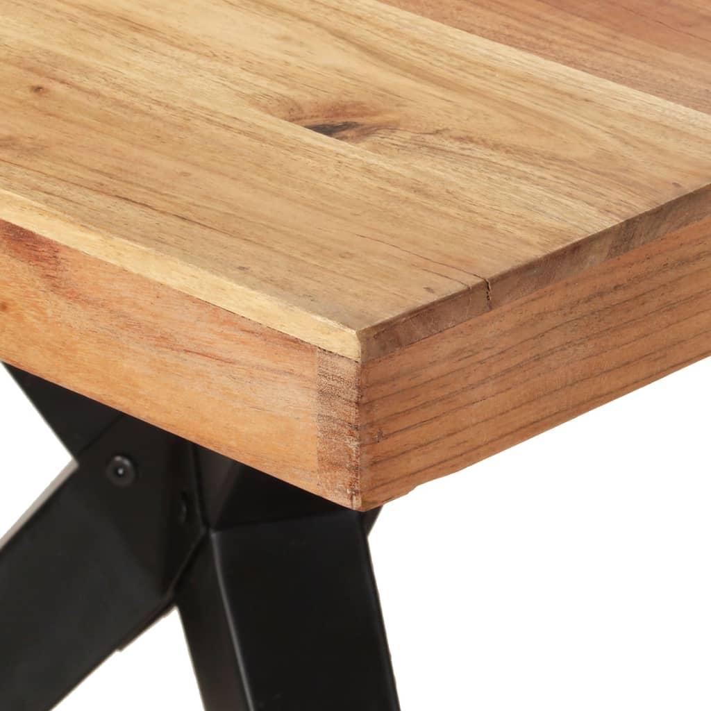 vidaXL Esstisch 200x90x76 cm Akazie Massivholz
