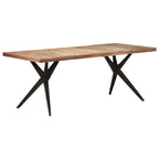 vidaXL Esstisch 120x60x76 cm Altholz Massiv