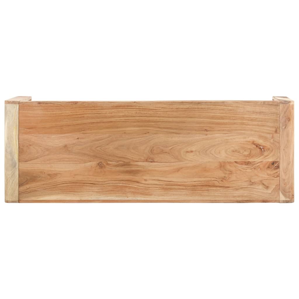 vidaXL Bank 110x38x46 cm Massivholz Akazie