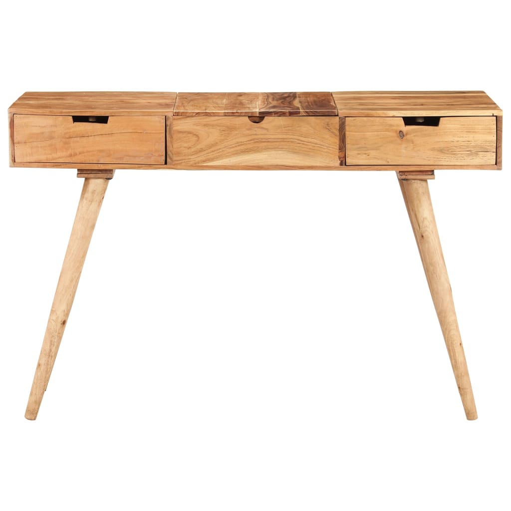 vidaXL Schminktisch mit Spiegel 112x45x76 cm Akazie Massivholz