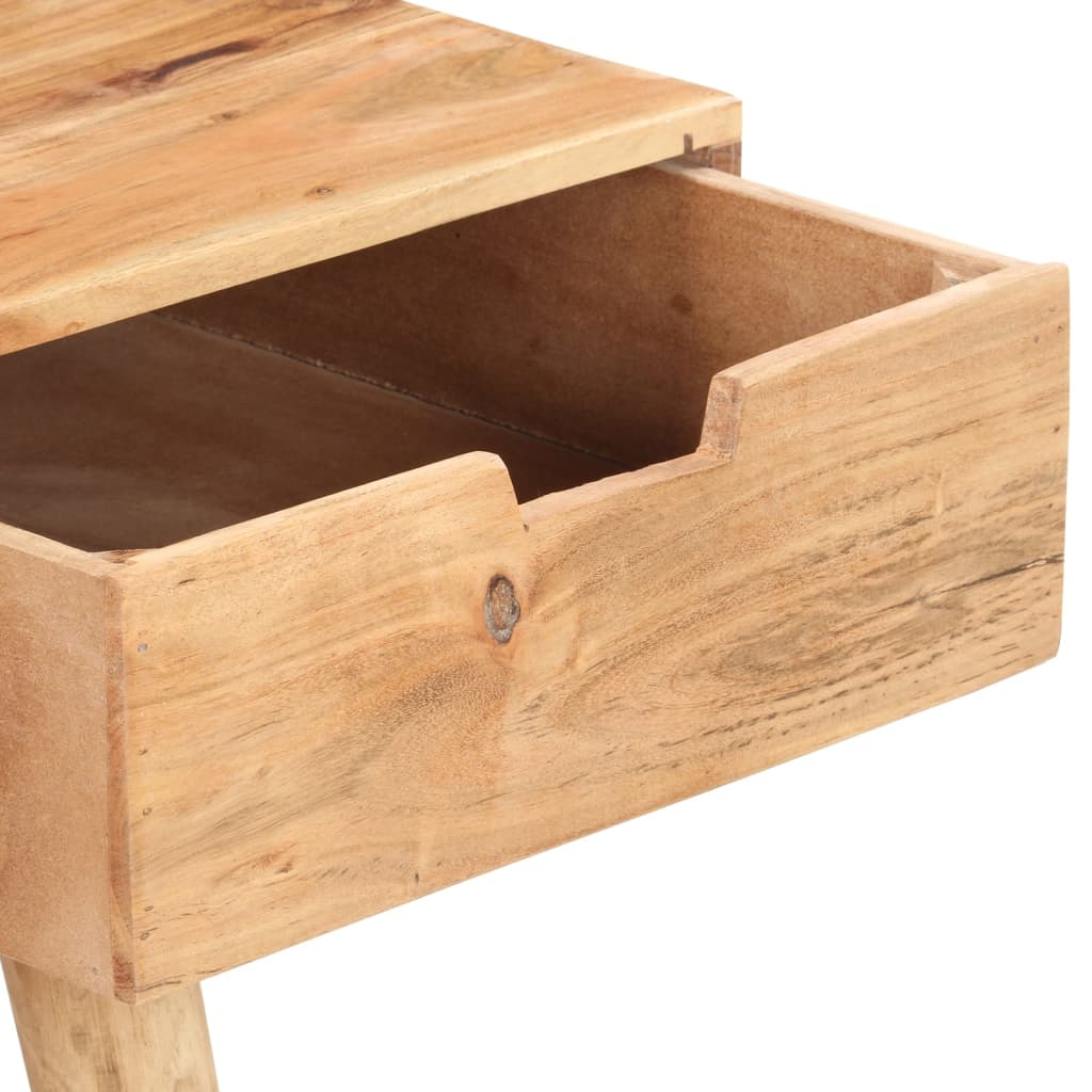 vidaXL Schminktisch mit Spiegel 112x45x76 cm Akazie Massivholz