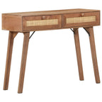 vidaXL Konsolentisch 100x35x76 cm Mango Massivholz