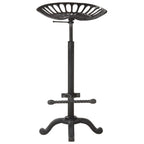 vidaXL Barhocker Schwarz Gusseisen