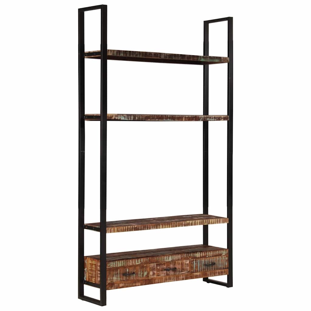 vidaXL Bücherregal 118x30x200 cm Massives Altholz
