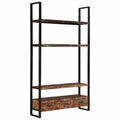 vidaXL Bücherregal 118x30x200 cm Massives Altholz